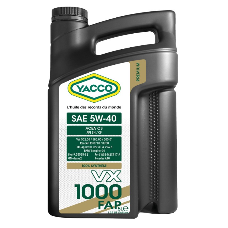 YACCO VX 1000 FAP SAE 5W-40 5л.