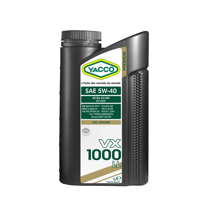 YACCO "тунинговаха" формулата на VX 1000 LL 5W-40...