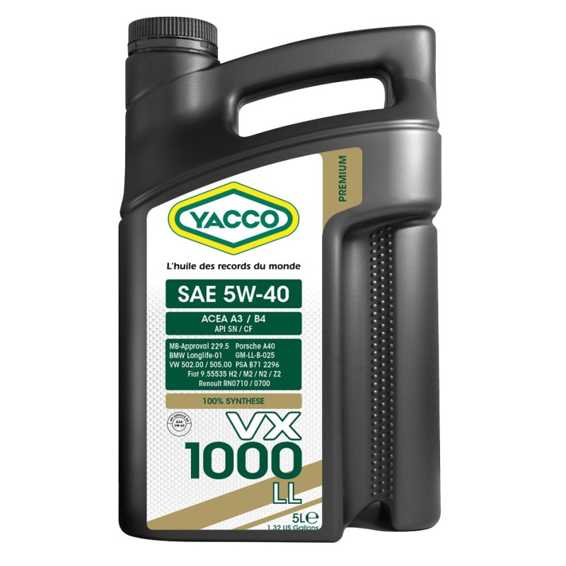 YACCO VX 1000 LL SAE 5W-40 5л.