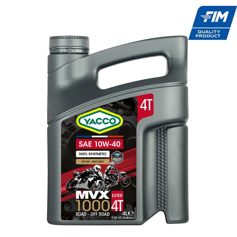 Флагманът MVX 1000 4T SAE 10W-40 вече и в 4л опаковка...